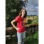 Baaad Flockers Moody Diva T-shirt Womens in Red